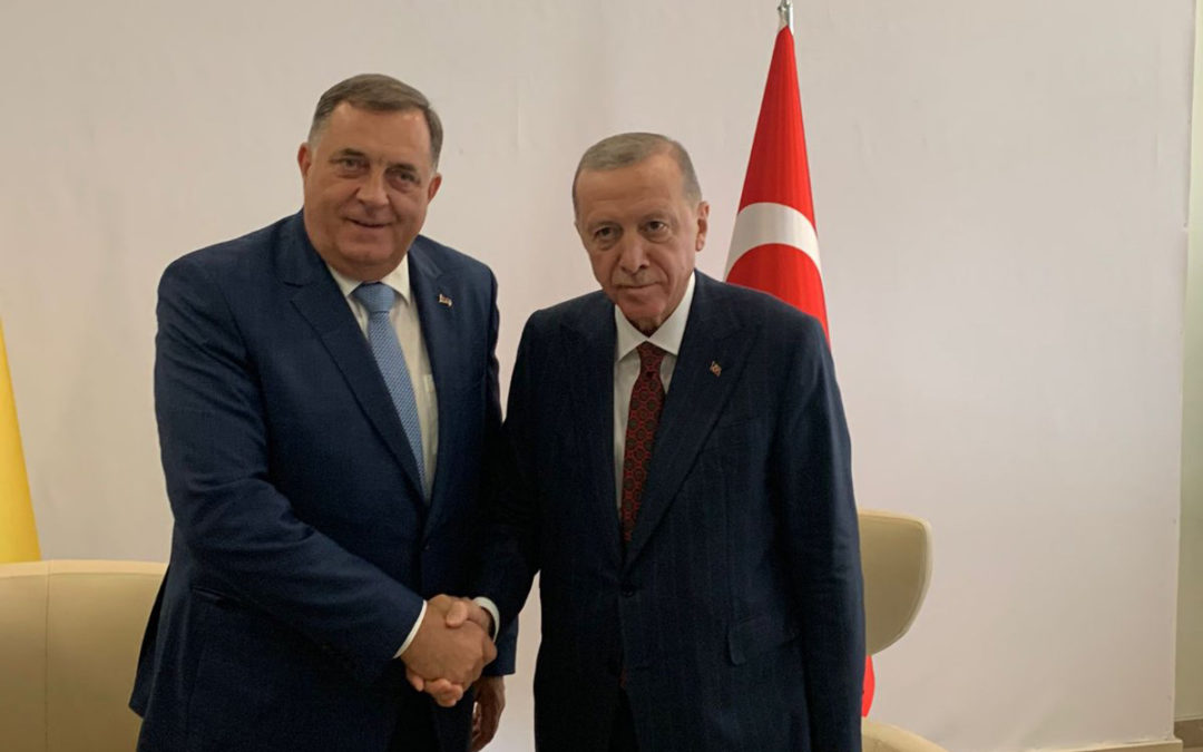 Одржан састанак са предсједником Турске Реџепом Тајипом Ердоганом