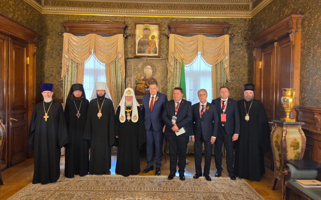 Предсједник Додик састао се са Његовом светошћу патријархом московским и цијеле Русије Кирилом