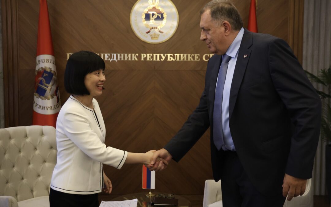 Предсједник Републике Српске примио у наступну посјету амбасадорку Народне Републике Кине у БиХ