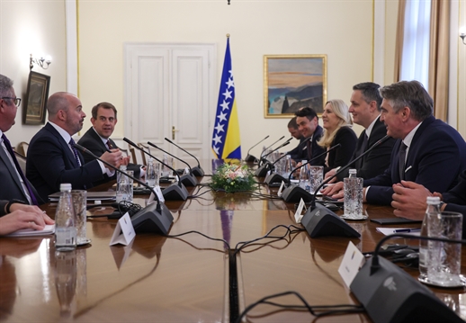 Чланови Предсједништва БиХ примили су отправника послова Амбасаде Сједињених Америчких Држава у БиХ Џона Гинкела и руководство компаније ААФС Инфраструктура и енергија д.о.о. (AAFS Infrastructure and Energy LLC)